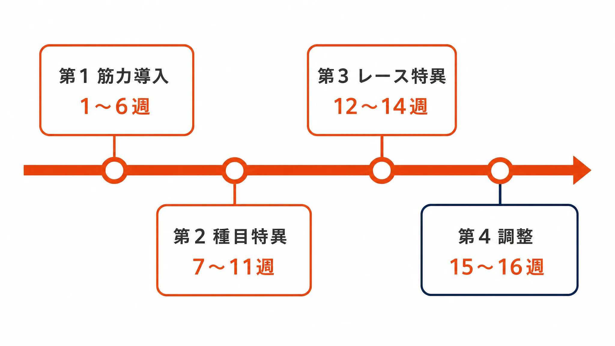16週間の4フェーズ