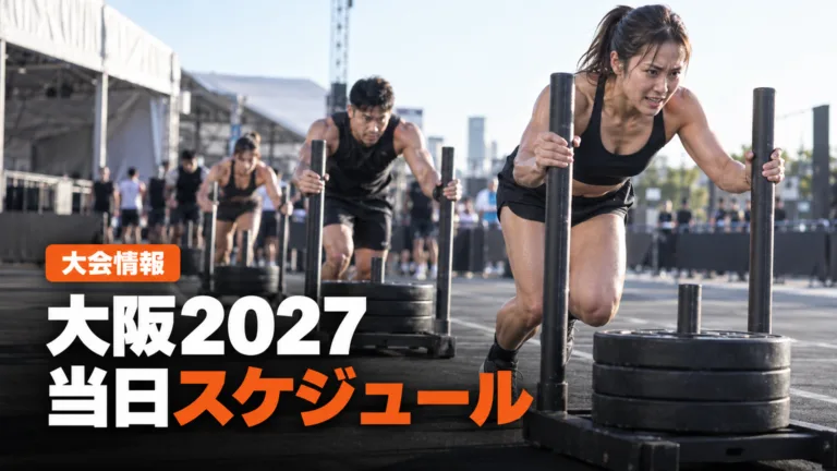 HYROX大阪2027の当日スケジュール｜曜日別の暫定表