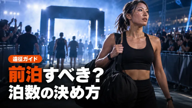 HYROXは前泊すべき？後泊と泊数の決め方