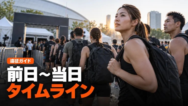 HYROX遠征の前日〜当日タイムライン｜受付から帰路まで