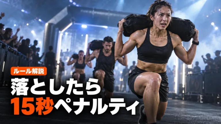 HYROXサンドバッグ落下ペナルティ｜15秒の新ルール