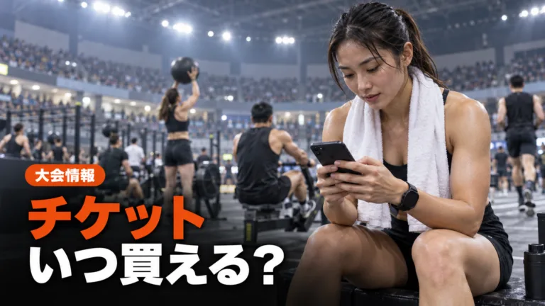 HYROXチケット発売はいつ？通知登録と売り切れ対策