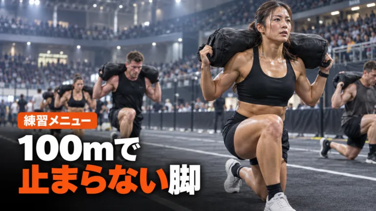 HYROXサンドバッグランジの脚持久力メニュー