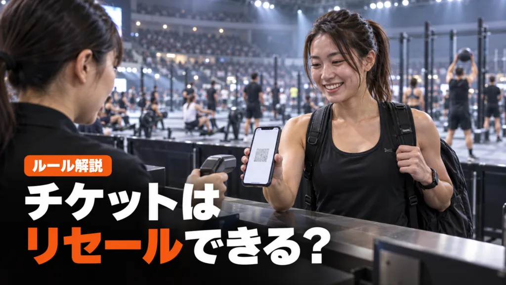 HYROXのチケットはリセールできる？名義変更と転売の規約